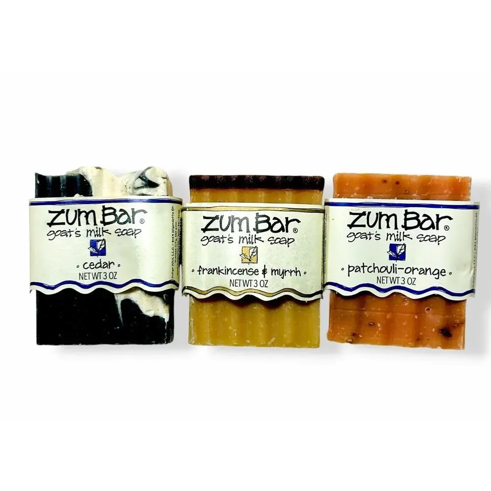 Bar Soap Asstd 7 Pc Lot Zum, Formulary 55, Greek Olive Oil Tea Tree Lemon